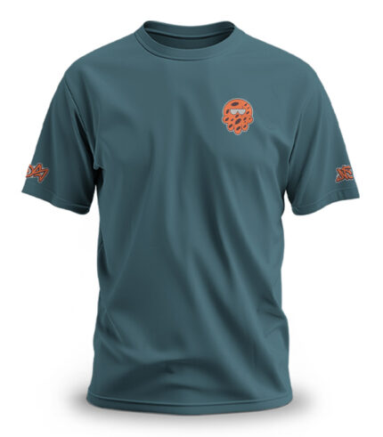 Camiseta con Diseño en Pecho y Espalda Grande | Modelo Pulpo Arcilla