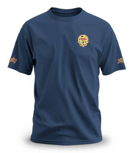 Camiseta con Diseño en Pecho y Espalda Grande | Modelo Pulpo Tricolor