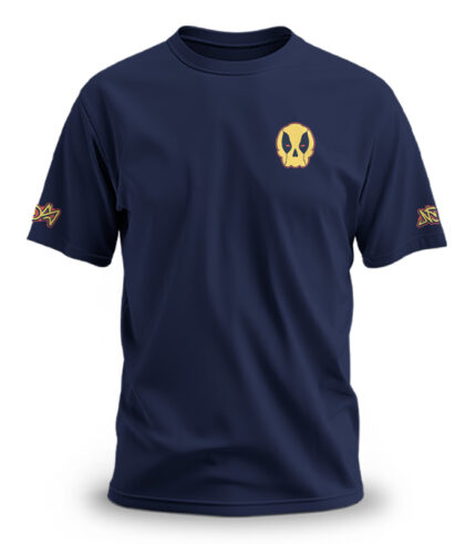 Camiseta con Diseño en Pecho y Espalda Grande | Modelo DeadSkull Tricolor