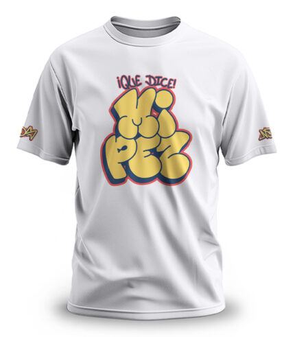 Camiseta NDS "Que dice Mi Pez" Graffiti - Estampado Frontal | Color Tricolor